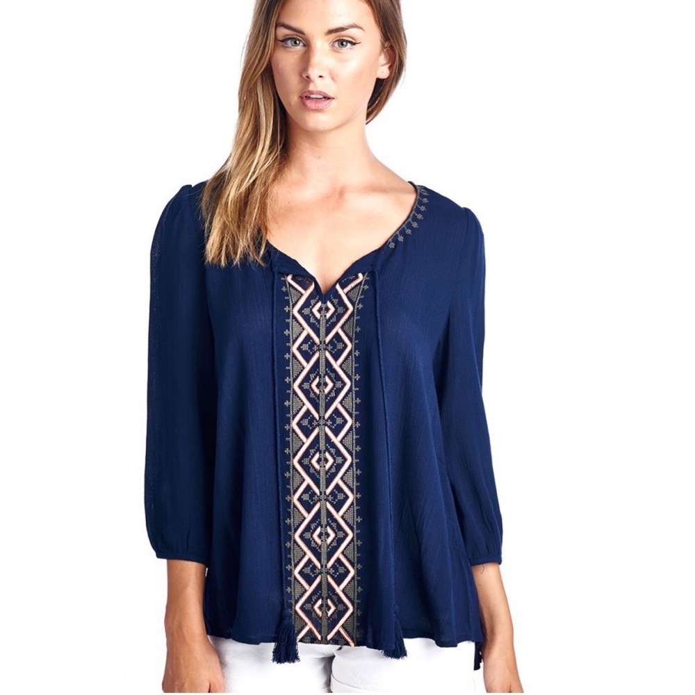 NWT Boutique Boho Blouse